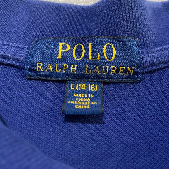 Polo Ralph Lauren Big Pony Boys Large Short Sleeve Polo Shirt Youth Size 14 - Picture 8 of 9